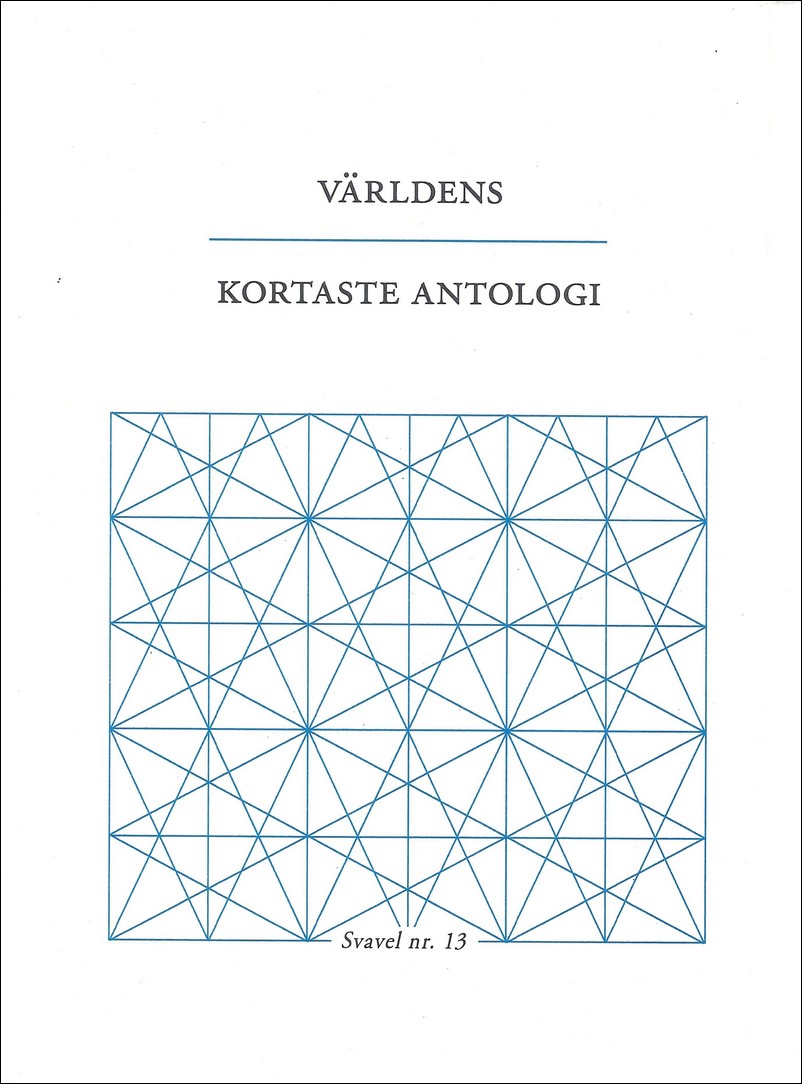 Boktips: Världens kortaste antologi av Andersen, Ida; Bannerhed, Tomas; et al