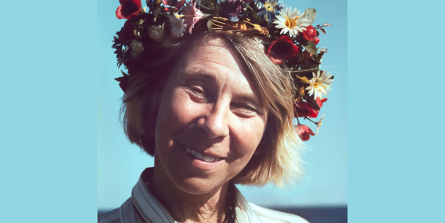 Tove Jansson. Foto: Per Olov Jansson. Beskuren.