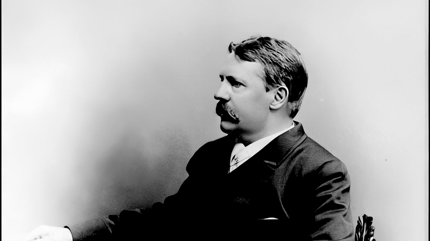 Viktor Rydberg omkring 1890. Foto: Klemming, Frans Gustaf (1859-1922). Beskuren.