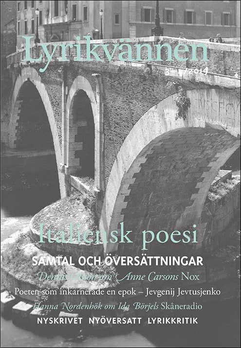 Lyrikvännen | 2019 / 3-4 : Italiensk poesi