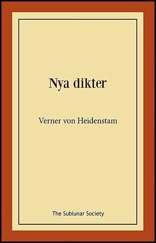 Heidenstam, Verner von | Nya dikter