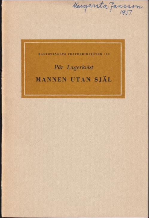 Lagerkvist, Pär | Mannen utan själ