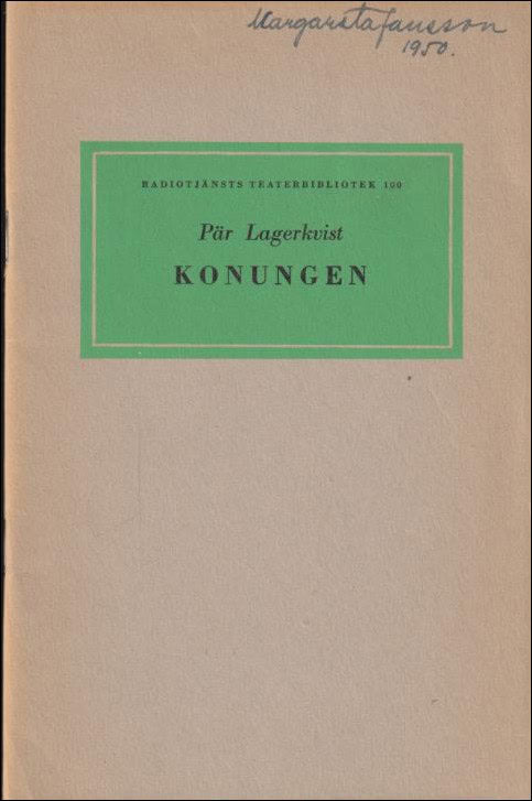 Lagerkvist, Pär | Konungen