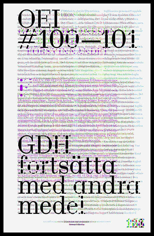 OEI 100-101 : GDH / fortsätta med andra medel