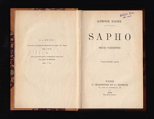 Daudet, Alphonse | Sapho : Moeurs Parisiennes