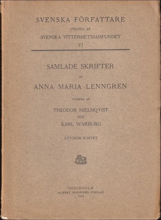 Lenngren, Anna Maria | Samlade skrifter : Åttonde häftet