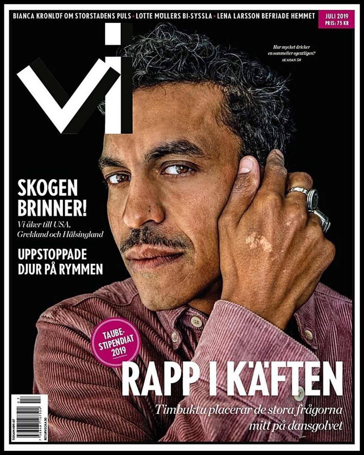 Vi | 2019 / 7 : Rapp i käften! Timbuktu placerar de stora frågorna mitt på dansgolvet