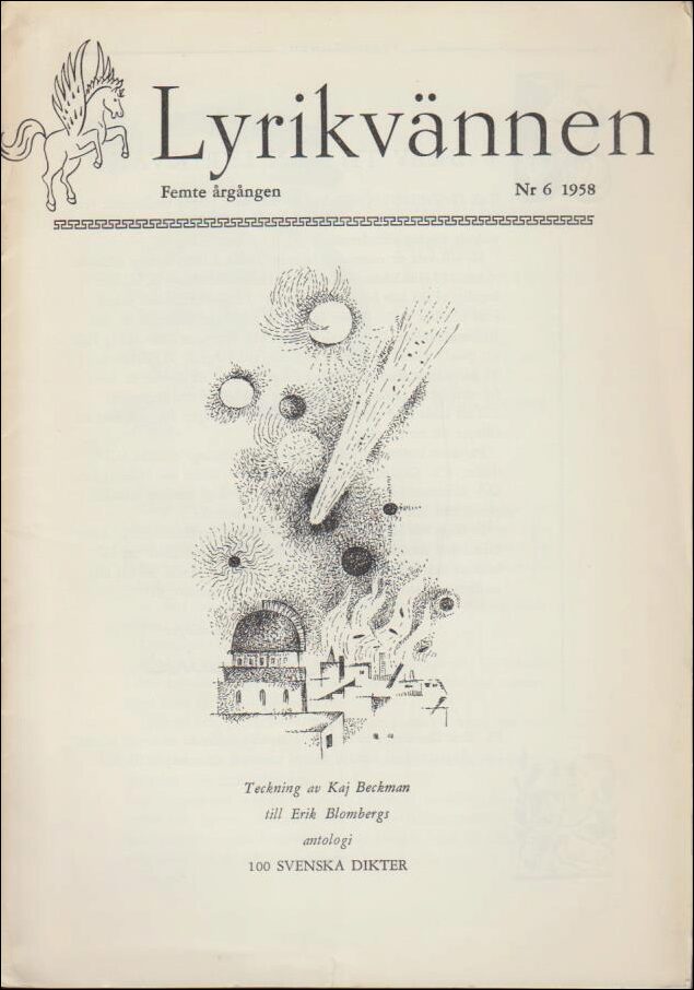 Lyrikvännen | 1958 / 6 : 100 svenska dikter