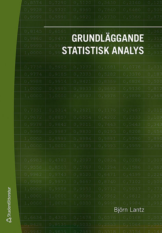 Lantz, Björn | Grundläggande statistisk analys