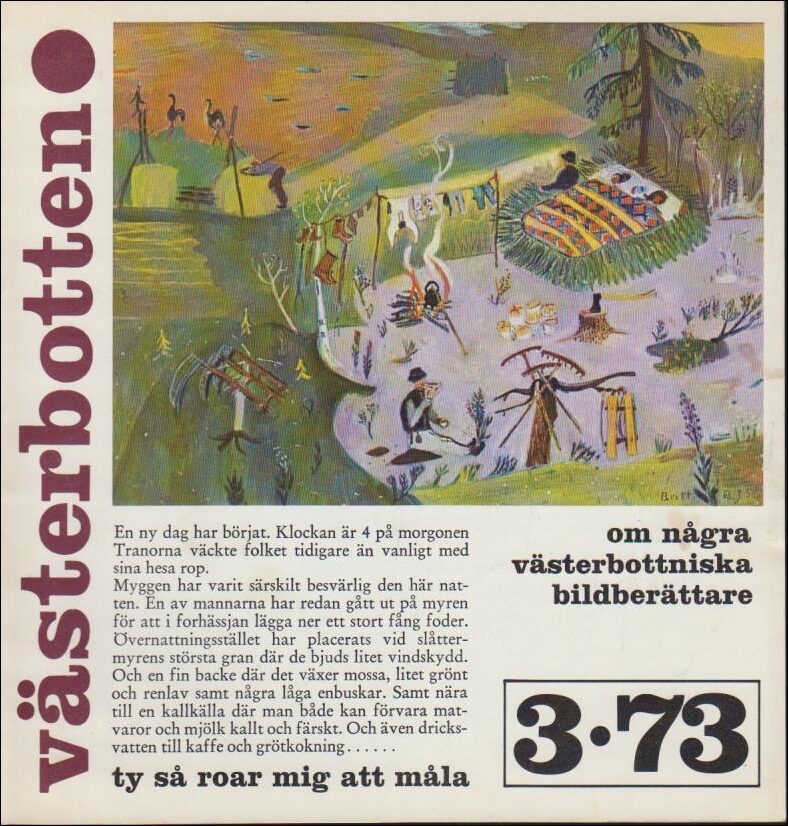 Västerbotten | 1973 / 3 : Om några västerbottniska bildberättare