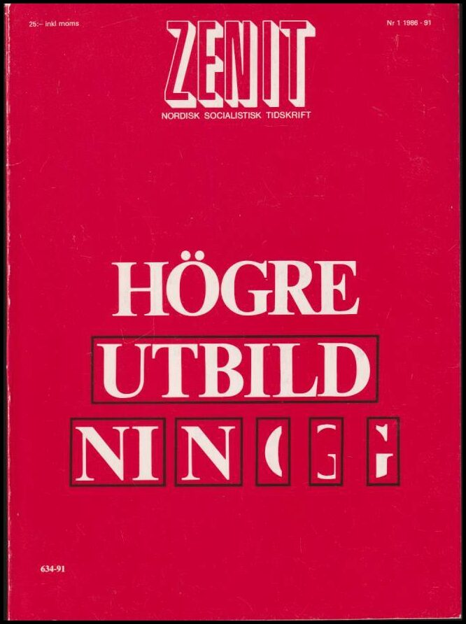 Zenit | 1986 / 1 : Högre utbildning, studenterna