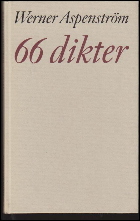 Aspenström, Werner | 66 dikter