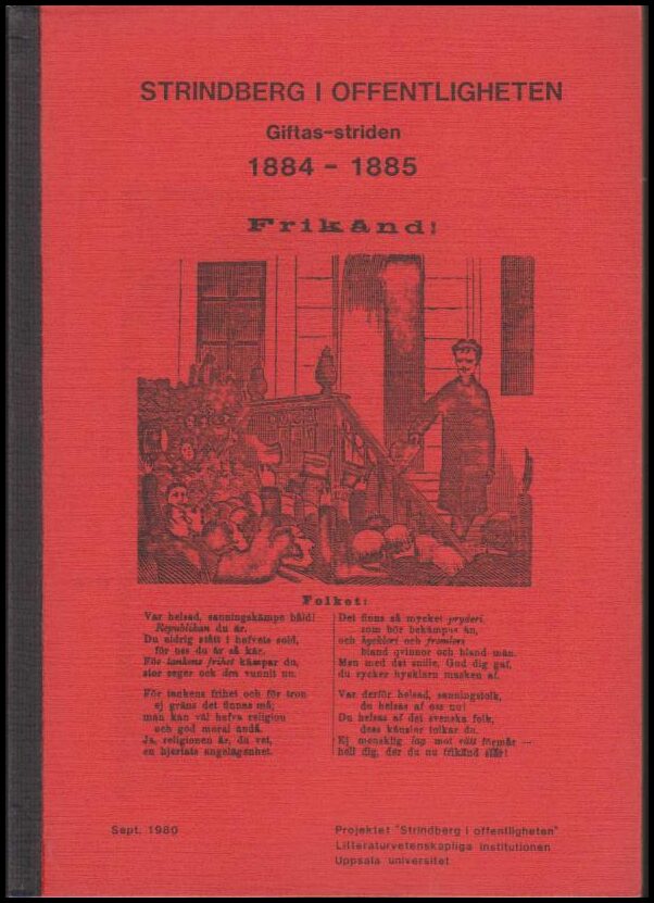 Brandell, Gunnar (red.) | Strindberg i offentligheten : Giftas-striden 1884-1885