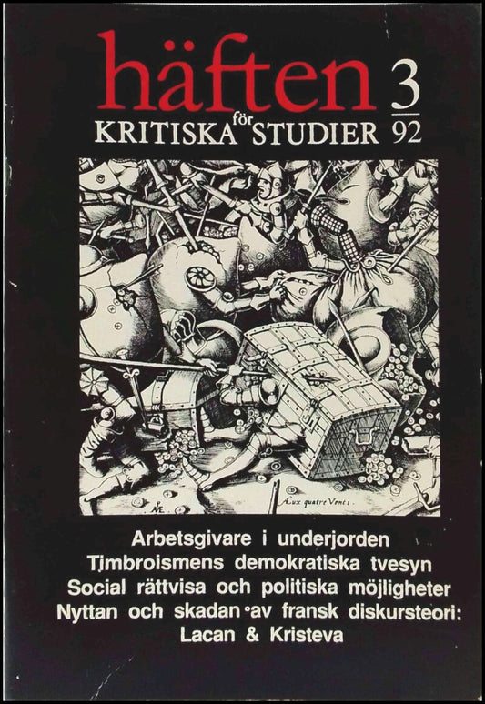 Häften för kritiska studier | 1992 / 3