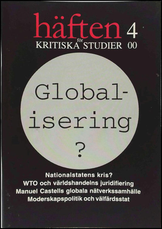 Häften för kritiska studier | 2000 / 4