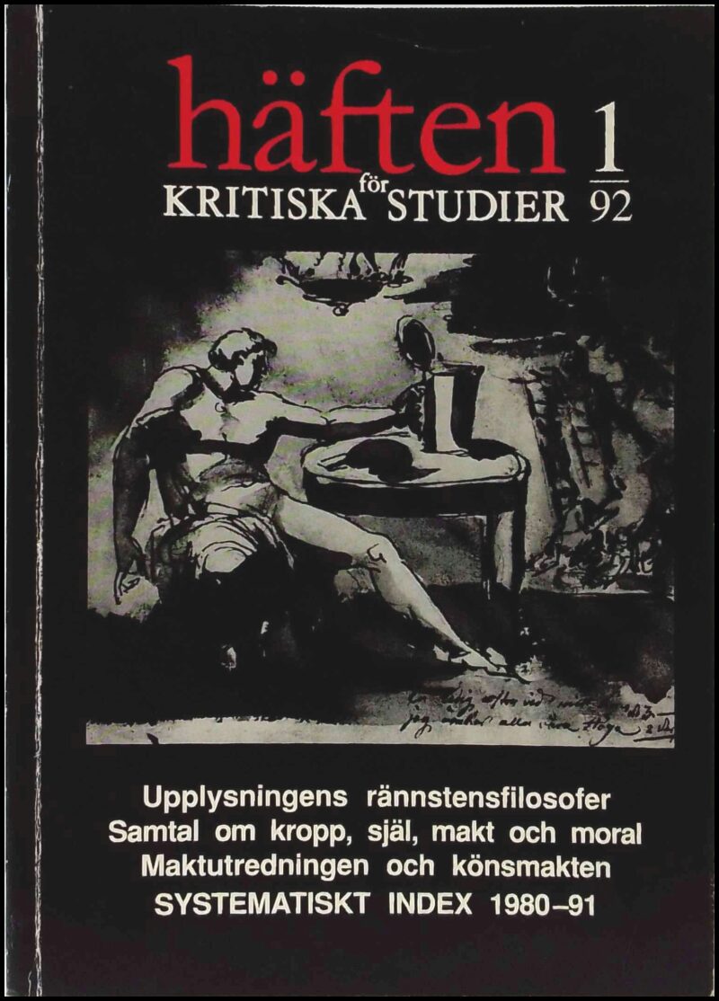 Häften för kritiska studier | 1992 / 1