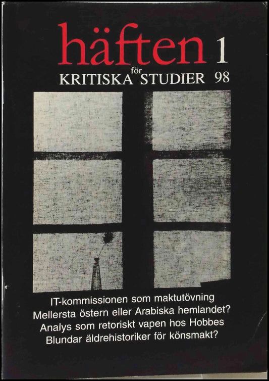 Häften för kritiska studier | 1998 / 1