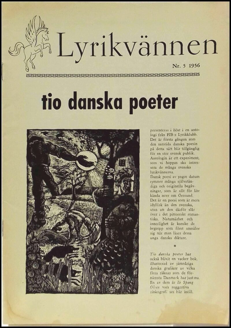 Lyrikvännen | 1956 / 5 : Tio danska poeter