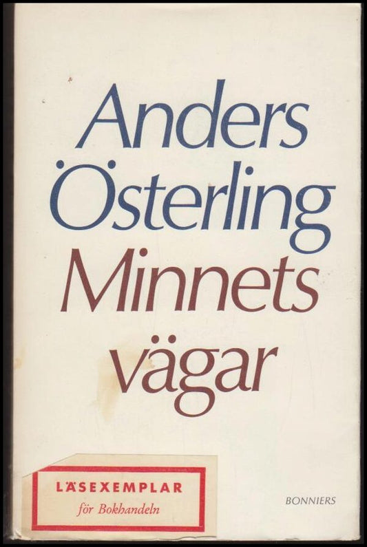 Österling, Anders | Minnets vägar