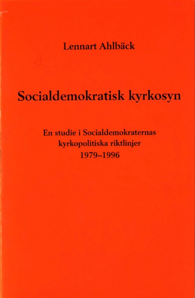 Ahlbäck, Lennart | Socialdemokratisk kyrkosyn