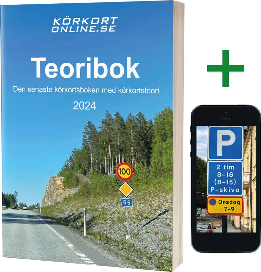 Teoribok 2024 + övningsprov online för B-körkort