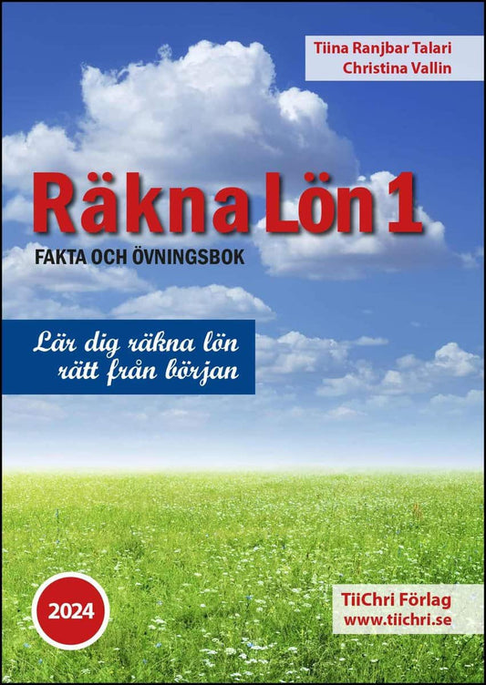 Ranjbar Talari, Tiina| Vallin, Christina | Räkna Lön 1 : 2024 (bok + digital produkt)