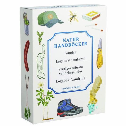 Naturhandböcker : Vandra, laga mat i naturen, Sveriges största vandringsleder, loggbok: vandring