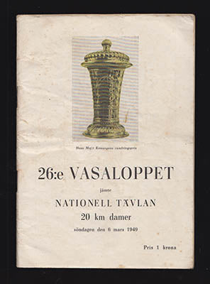 26:e Vasaloppet : jämte Nationell tävlan 20 km damer söndagen den 6 mars 1949 []