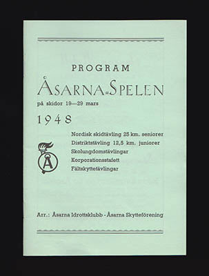 Åsarna Idrottsklubb / Åsarna Skytteförening | Program Åsarna-Spelen : på skidor 19-29 mars 1948