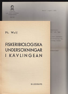 Wolf, Philip | Fiskeribiologiska undersökningar i Kävlingeån