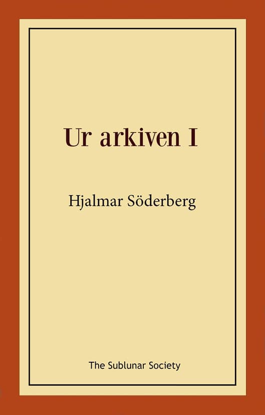 Söderberg, Hjalmar | Ur arkiven l