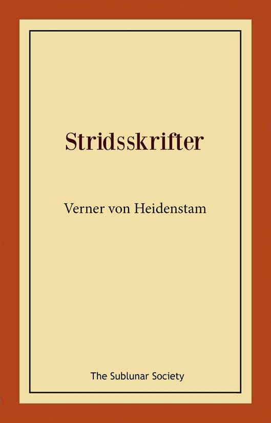 Heidenstam, Verner von | Stridsskrifter