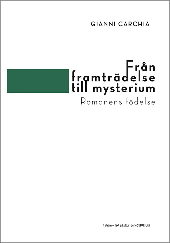 Gianni Carchia | Från framträdelse till mysterium